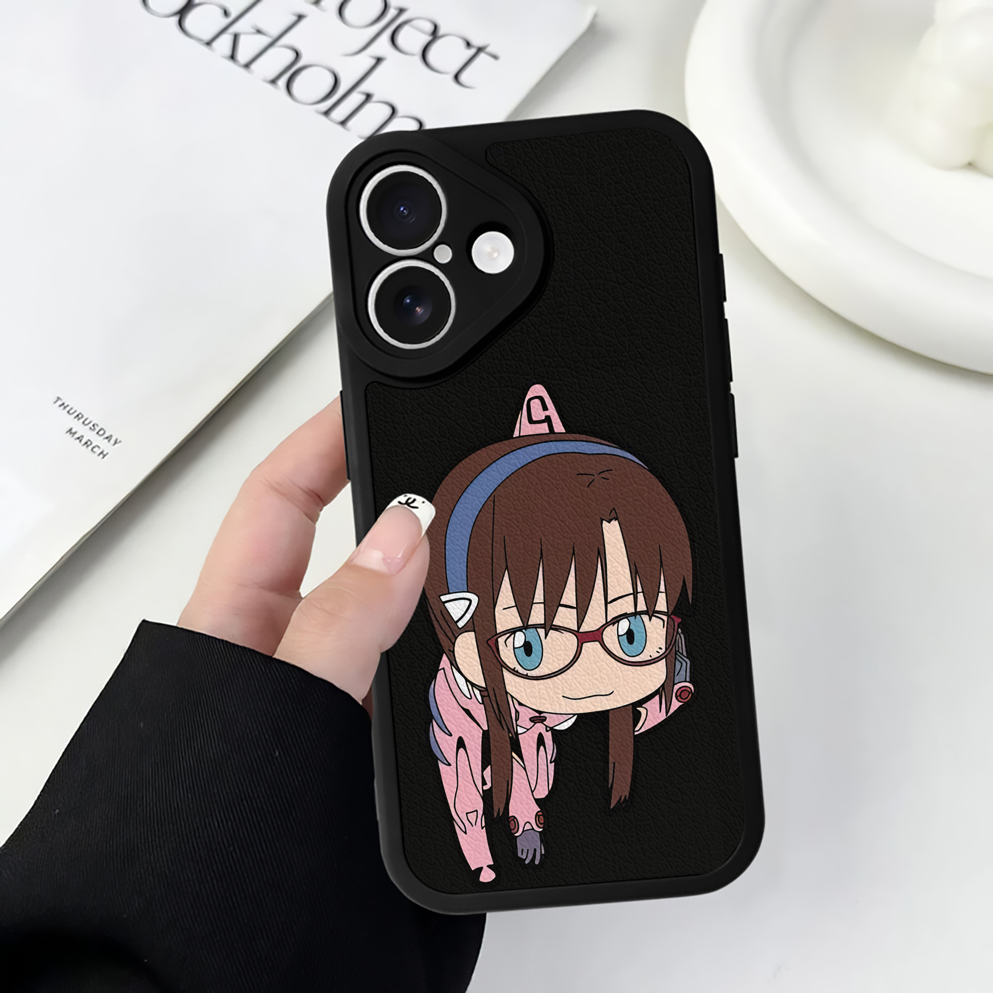 （画像用） EVA 新世紀エヴァンゲリオン 【iPhone 16シリーズ対応】シリコンスマホケース（レザー調） 材質：シリコン